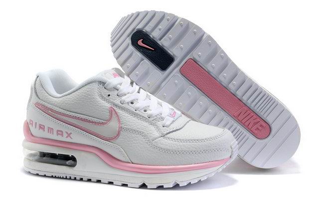 Womens Nike Air Max LTD Shoes White Light Pink - Click Image to Close